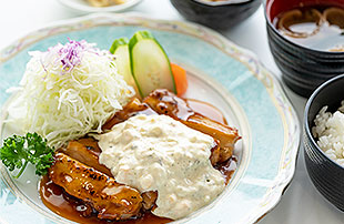 グリルチキンの南蛮風定食