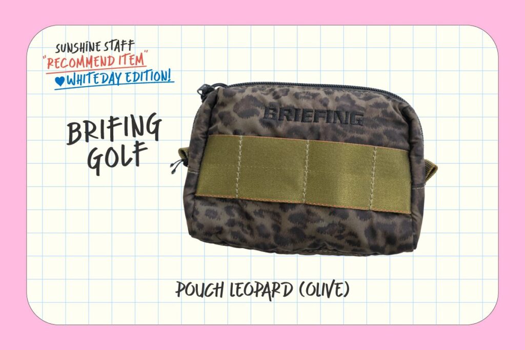 BRIEFING GOLF レオパード柄ポーチ ゴルフ小物収納