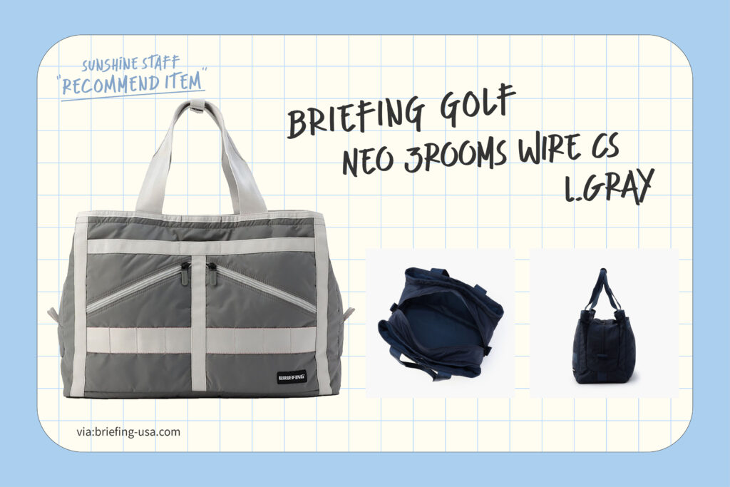 BRIEFING GOLF NEO 3ROOMS WIRE CS 大容量トートバッグ